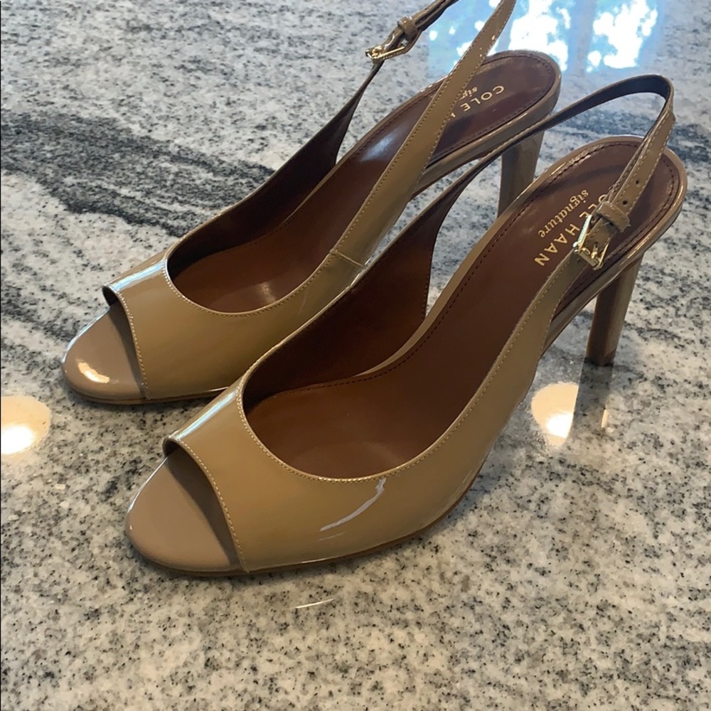 Cole Haan Signature Peep Toe Sling Backs